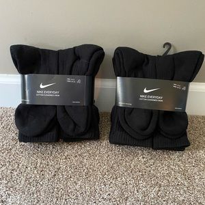6Pack Nike Black Midcalf Socks